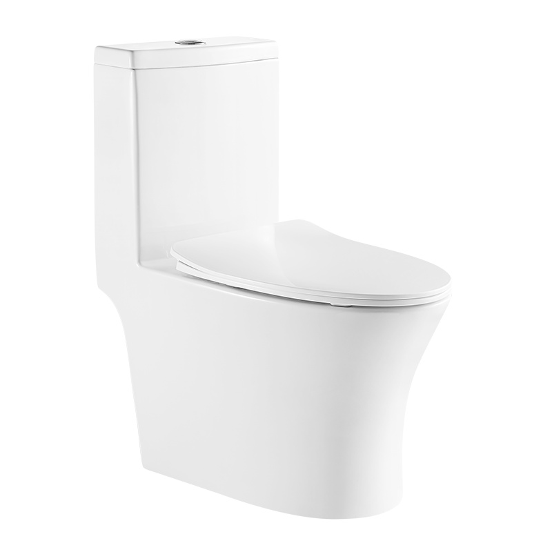 东鹏卫浴(DONGPENG)虹吸冲水连体式马桶节水防臭易洁釉面陶瓷马桶坐便器地排上按两段式冲水