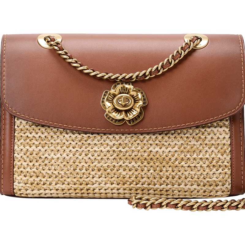 COACH 山茶花款 单肩包 69624 26x17.5x10CM