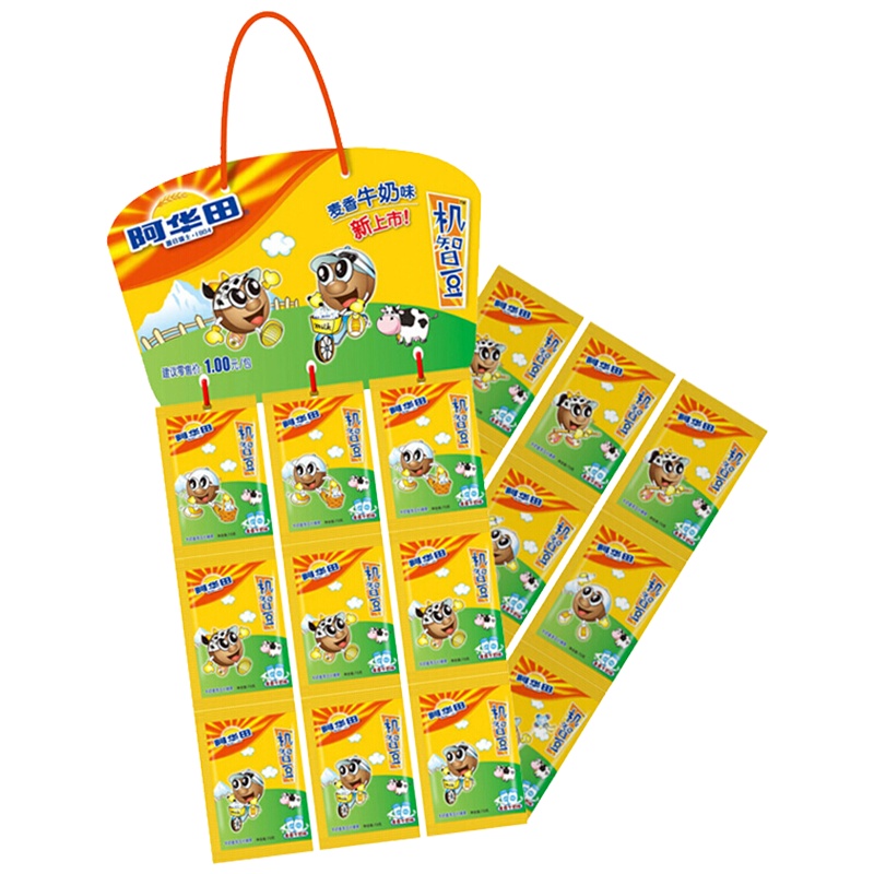 Ovaltine 阿华田 机智豆 可可/巧克力冲饮 牛奶麦芽串串装7.5g*36 牛奶麦香口味