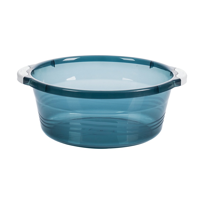 茶花洗脸盆学生宿舍用脸盆加厚塑料婴儿小透明盆子家用洗衣盆把手防滑洗漱盆