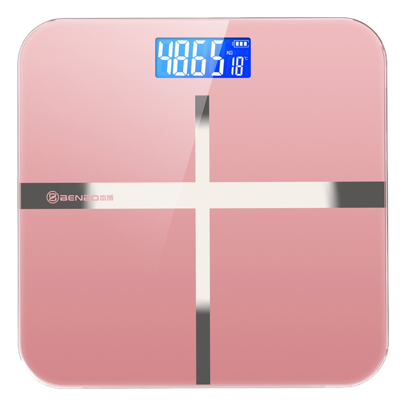 电子称体重秤家用小型精准人体智能体脂可爱称重高精度充电款AM-D1-gn-jin-tz