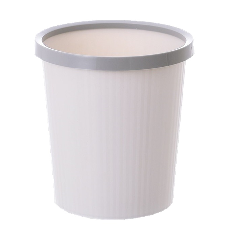 欧宝美日式无盖垃圾桶家用卫生间办公室宿舍卧室客厅简约北欧纸篓