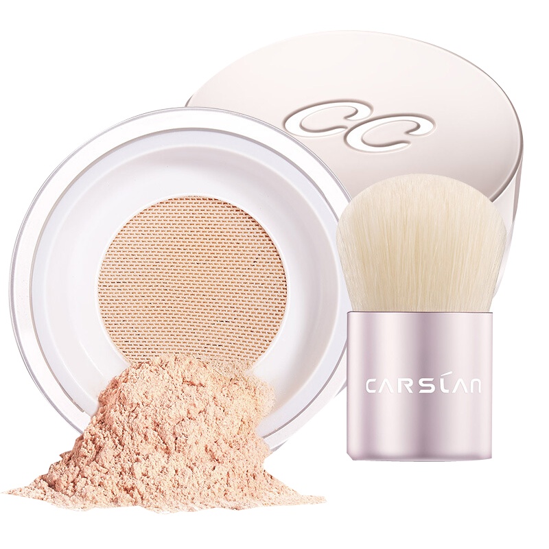 卡姿兰(CARSLAN)蜗牛气垫调控蜜粉02柔肤色10g(定妆控油 粉质细腻)