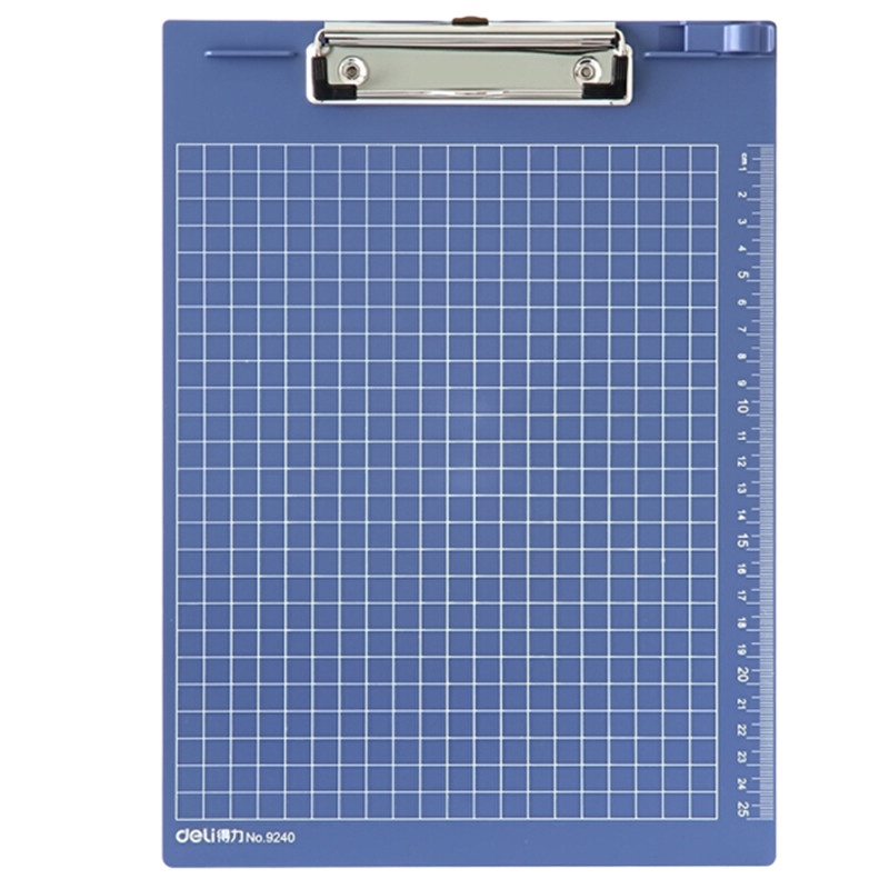 得力(9240)A4带刻度强力夹书写板夹 sn