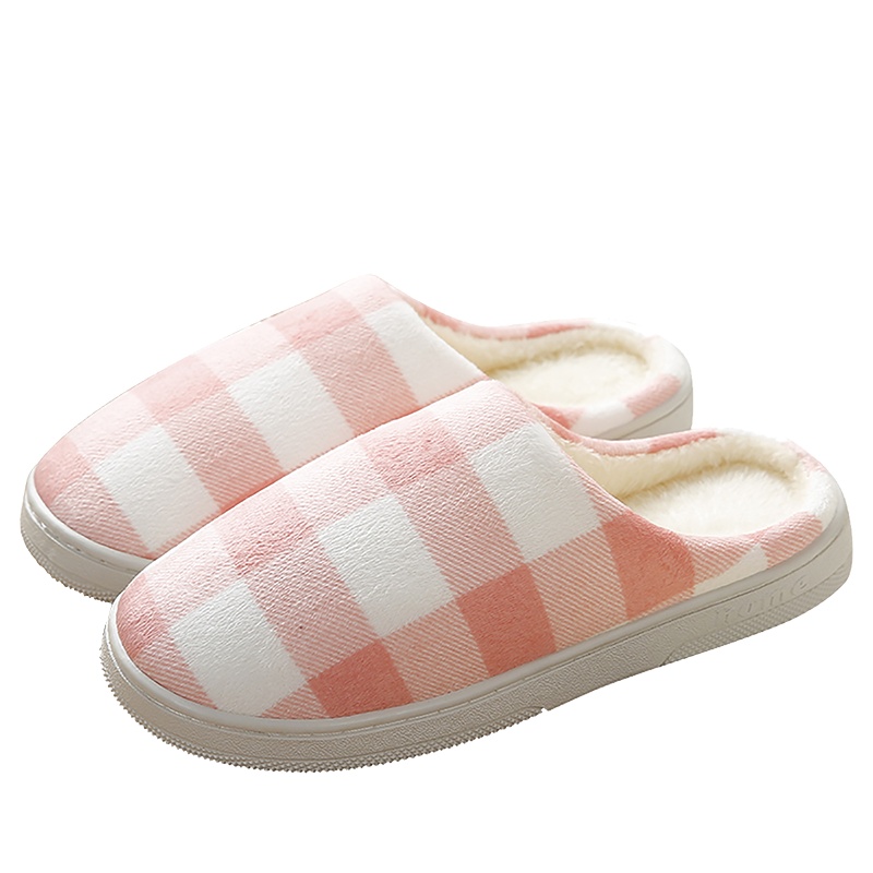 邦禾棉拖鞋女秋季室内防滑居家家用可爱情侣家居厚底男包跟毛绒棉拖