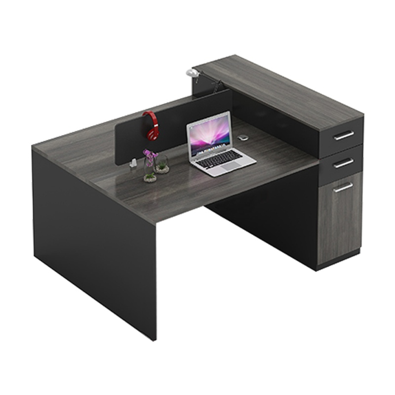 三圣 办公家具 屏风组合工位办公桌现代简约员工桌 电脑桌写字台高柜四人位办公桌