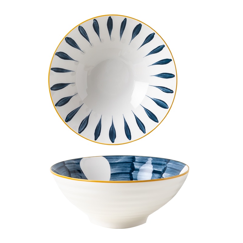 富昱景 景德镇碗碟套装家用网红日式餐具创意盘子饭碗汤面碗筷组合礼盒装