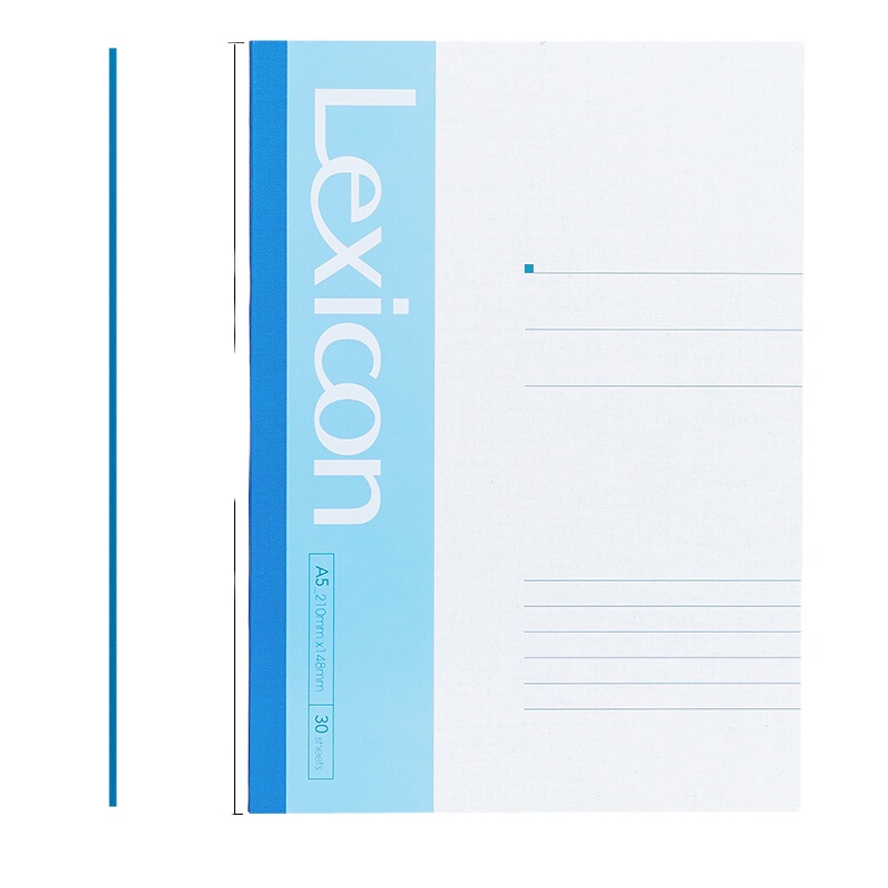 得力 (deli) 办公无线装订本7650 30张A5 单本装