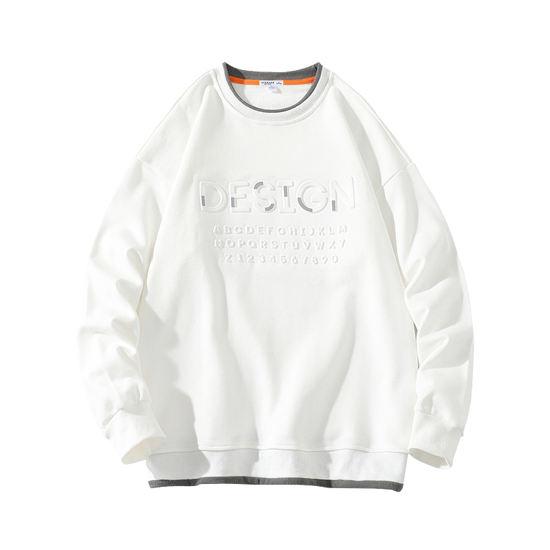 DEBRAND圆领卫衣男士春秋季2021新款宽松潮流帅气圆领长袖t恤衣服