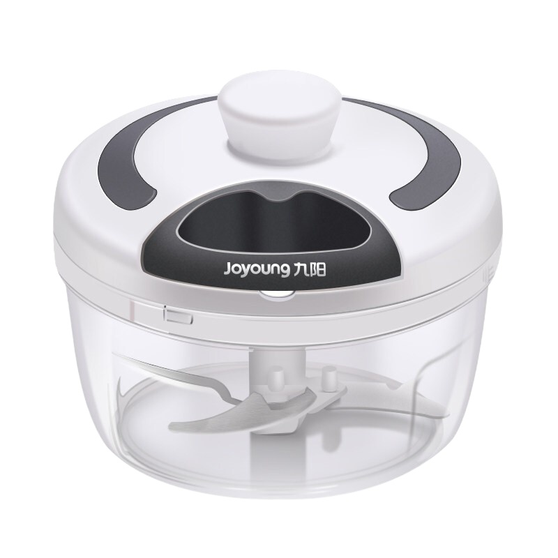 九阳手动搅碎机小型迷你料理机手拉蒜泥器压捣蒜泥神器打蒜搅碎机切绞蒜末辣椒家用打饺子馅切绞菜碎菜绞肉机 S0384