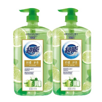 WQSC超能离子洗洁精1kg*2瓶柠檬护手去油去腥不伤手食品级