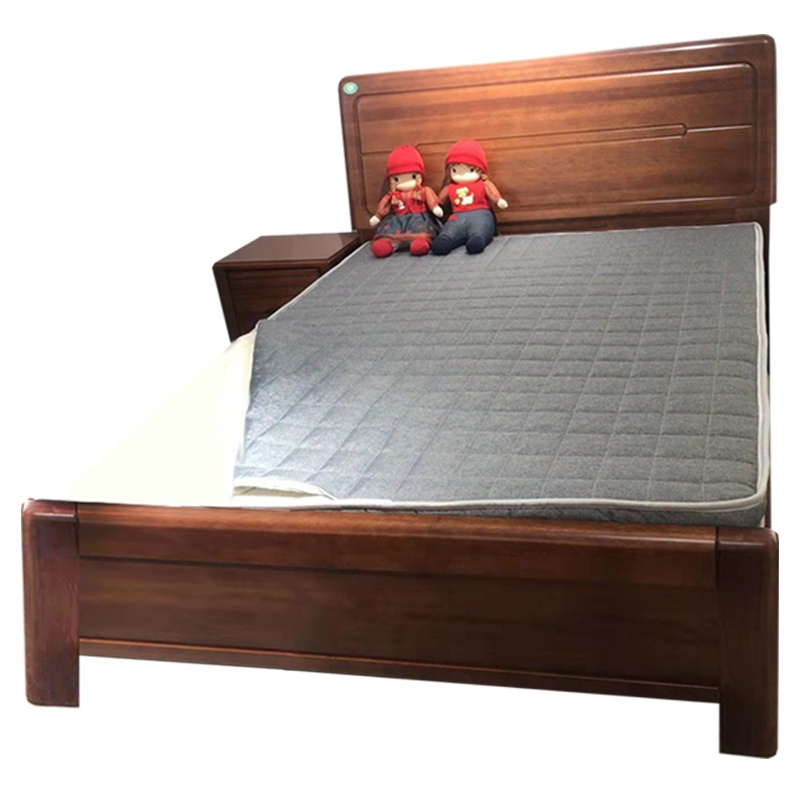 匡大 床 实木框架床接待床1.5床+床头柜+10公分床垫 KDT530