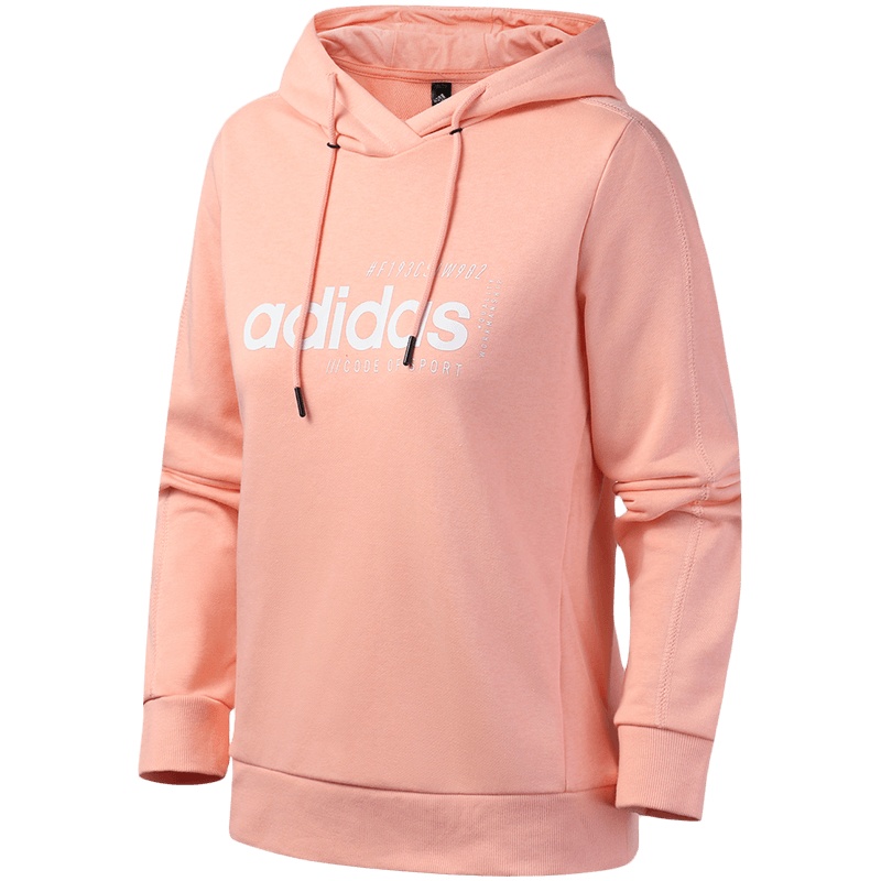 阿迪达斯女服卫衣连帽套头休闲运动服EI4636