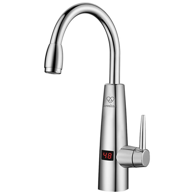 热恋(LoveLink)电热水龙头 不锈钢机身 纳米陶瓷加热 即热式电热水器 S7X3下进水+漏电保护插头两件套