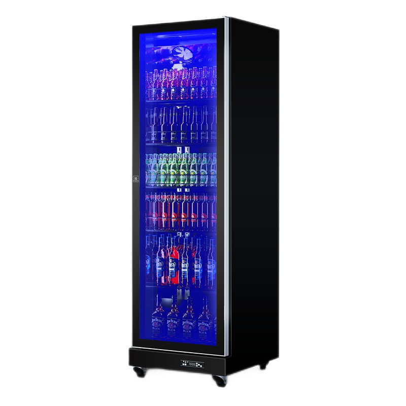 星星(XINGX)风冷展示柜全屏机饮料啤酒冷藏陈列柜商用超市单门酒吧保鲜冷饮柜无灯箱款 IVGC-1D-6520W