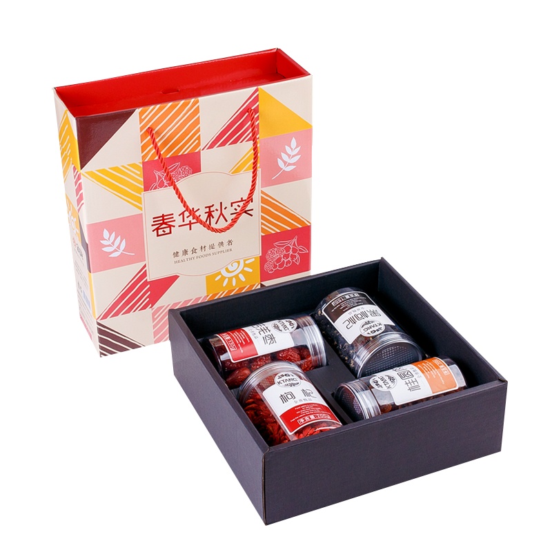 金唐(KTANG) 春华秋实 干果系列 780g 礼盒装 黑枸杞 红枸杞 桂圆肉 若羌栆中秋节伴手礼