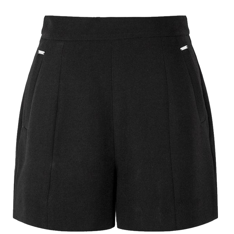 上新拉夏贝尔冬季新款百搭通勤短裤简约显瘦休闲时尚直筒裤女10015456