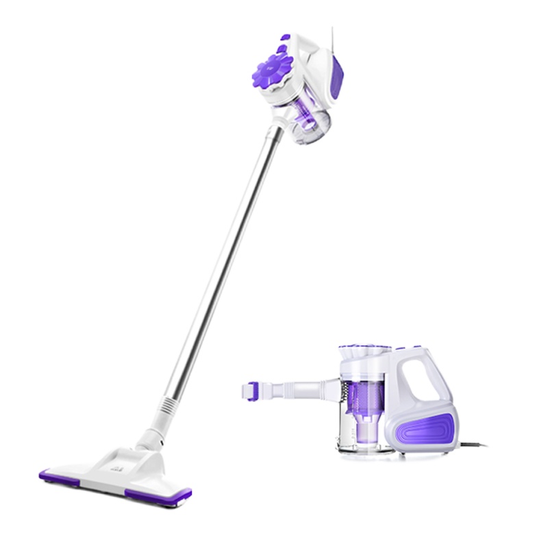 小狗(puppy)有线型吸尘器D-526容量1.2L 家用静音手持式除螨小型强力地毯式大功率 浅紫色