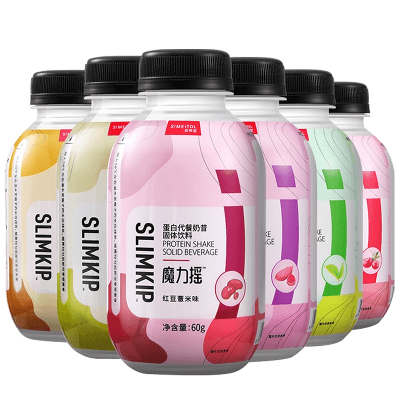 姿美堂魔力摇蛋白代餐奶昔粉奶茶味代早晚餐网红轻自由饱腹食品6瓶装