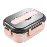 企购优品LISM不锈钢饭盒4格SK-6623 27*22*7