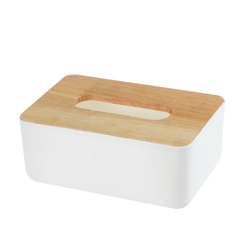 纸巾盒收纳盒 橡木盖长方型纸巾盒(个)[CWFD]