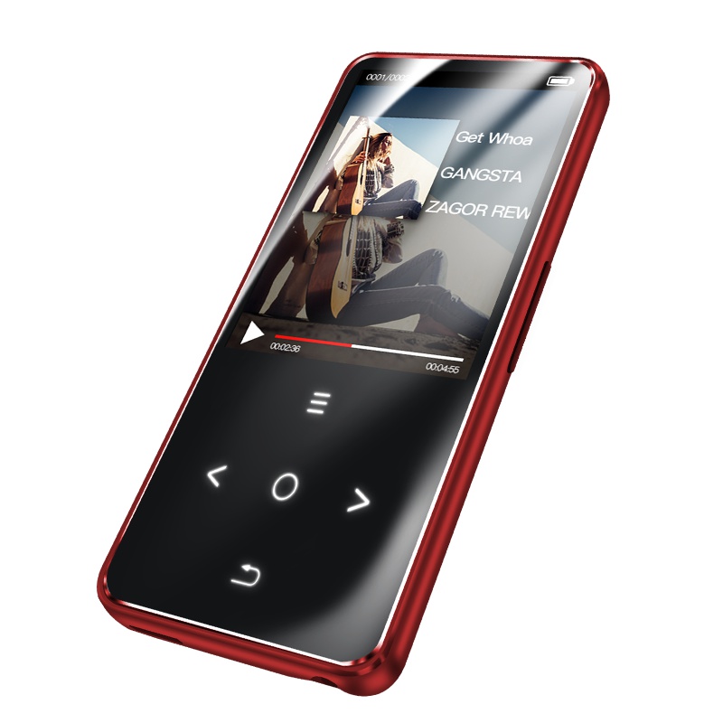 山水(SANSUI) mp3播放器 H-666 无损hifi音乐运动迷你随身听学生mp4录音笔电子书 蓝牙版8G红