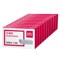 得力(deli)订书针 0010 10号订书钉 小号订书针 1000枚/盒 10盒三组装