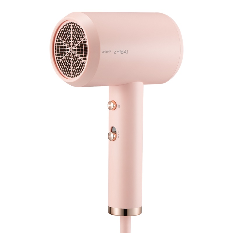 直白电吹风家用网红升级版大功率 理发店负离子不伤发静音冷热风便携式快速定型护发吹风机宿舍用电吹风筒男女 仙女粉小米生态链