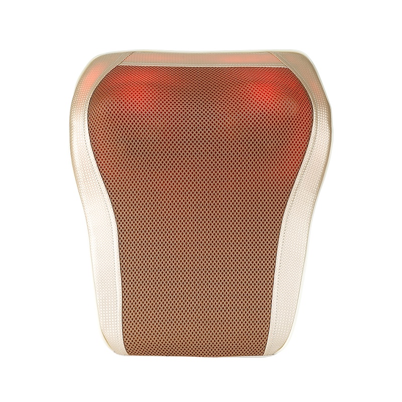 荣事达按摩枕睡眠按摩枕 多功能小型按摩器 颈部腿部按摩仪颈椎按摩仪礼物 308E 红色