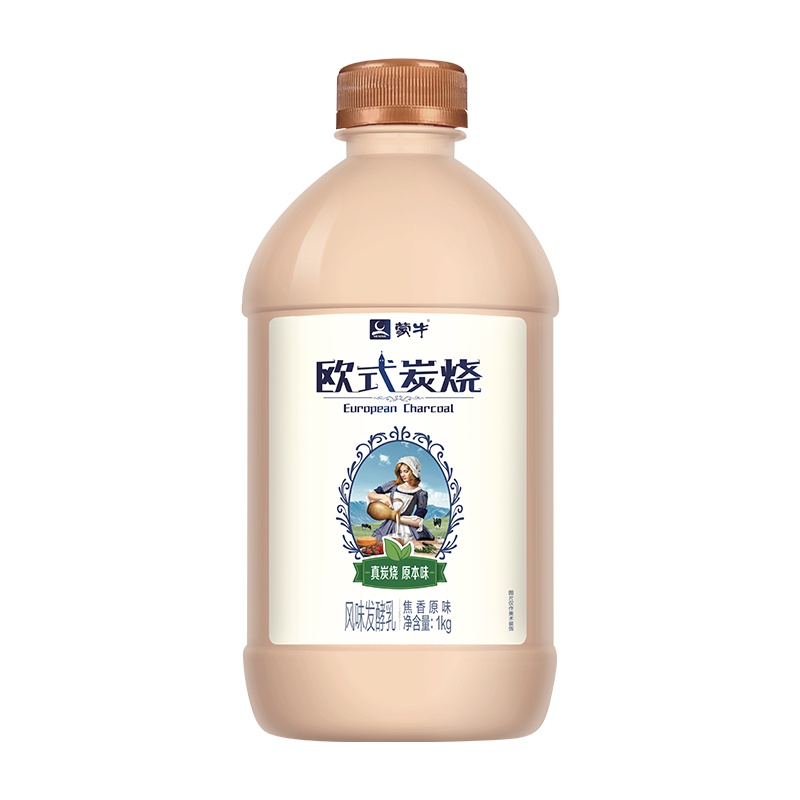 蒙牛 欧式炭烧 风味发酵乳 焦香原味 1kg