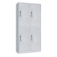 递乐 四门更衣柜铁皮柜储物柜员工柜寄存包柜鞋柜