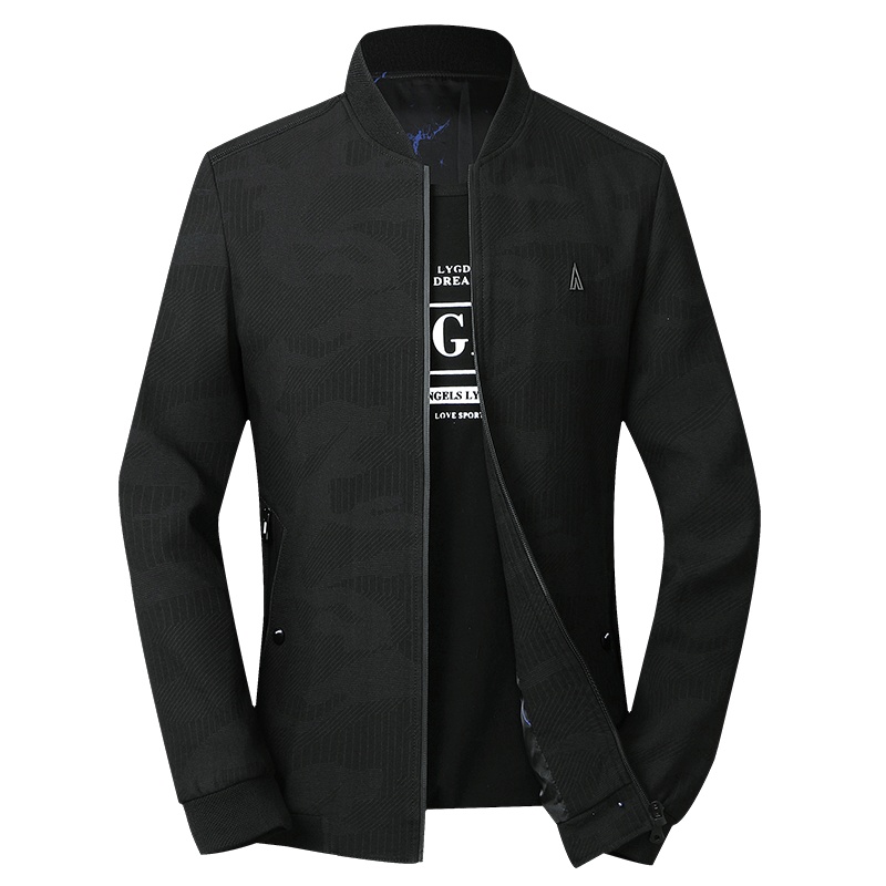 雪中飞2019秋冬新款夹克男潮流修身百搭运动休闲棒球领外套男短款