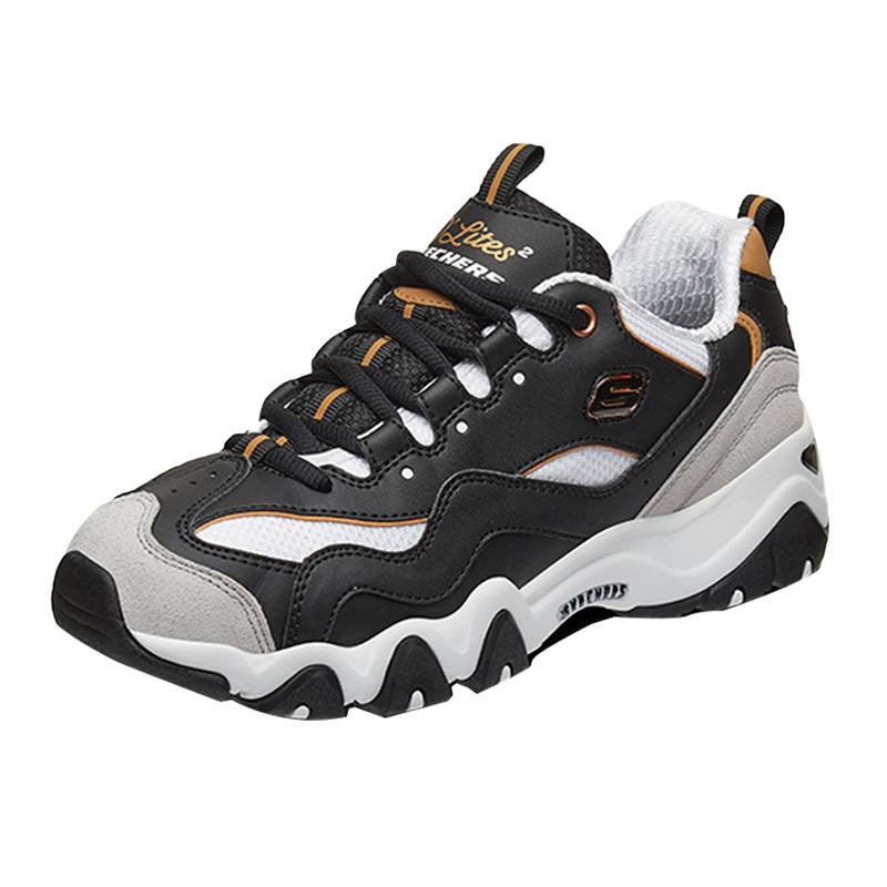 Skechers斯凯奇情侣鞋休闲鞋男女运动鞋老爹鞋熊猫鞋新款666106