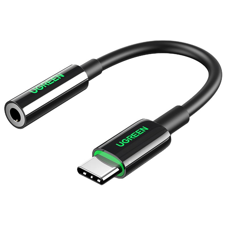 绿联(Ugreen)typec耳机转接头tpc3.5mm安卓音频转接口U盾直播声卡tpyc转换AV178