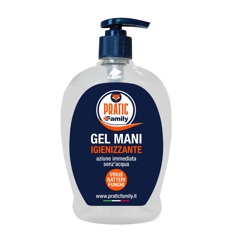 PRATIC狐狸爸爸便携式家用消毒杀菌抑菌免洗洗手液500ml 家庭装大容量 意大利原装进口