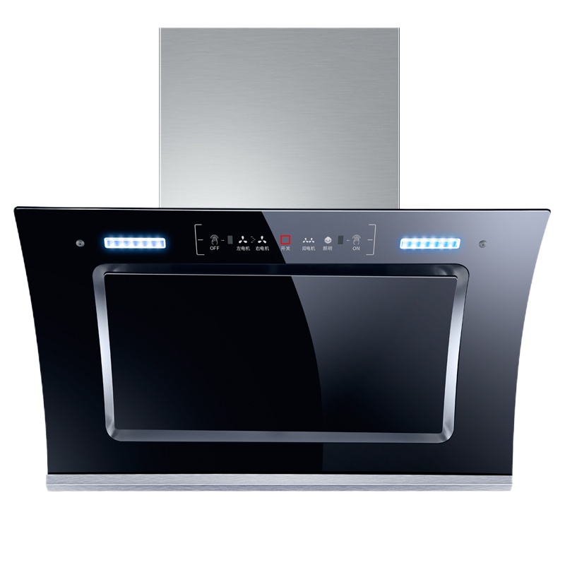 双电机自动清洗抽油烟机壁挂式抽烟机家用侧吸式脱排吸油烟机特价 720宽双电机+人体感应开关(高配免拆自动清洗)定制商品