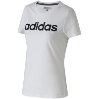 【自营】adidas阿迪达斯NEO女装经典logo休闲短袖T恤运动服DW7940 L DW7940白+黑