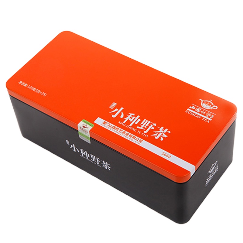 山國饮藝[山国小种野茶S660] 红茶 滇红 长条铁盒居家办公自饮 125g