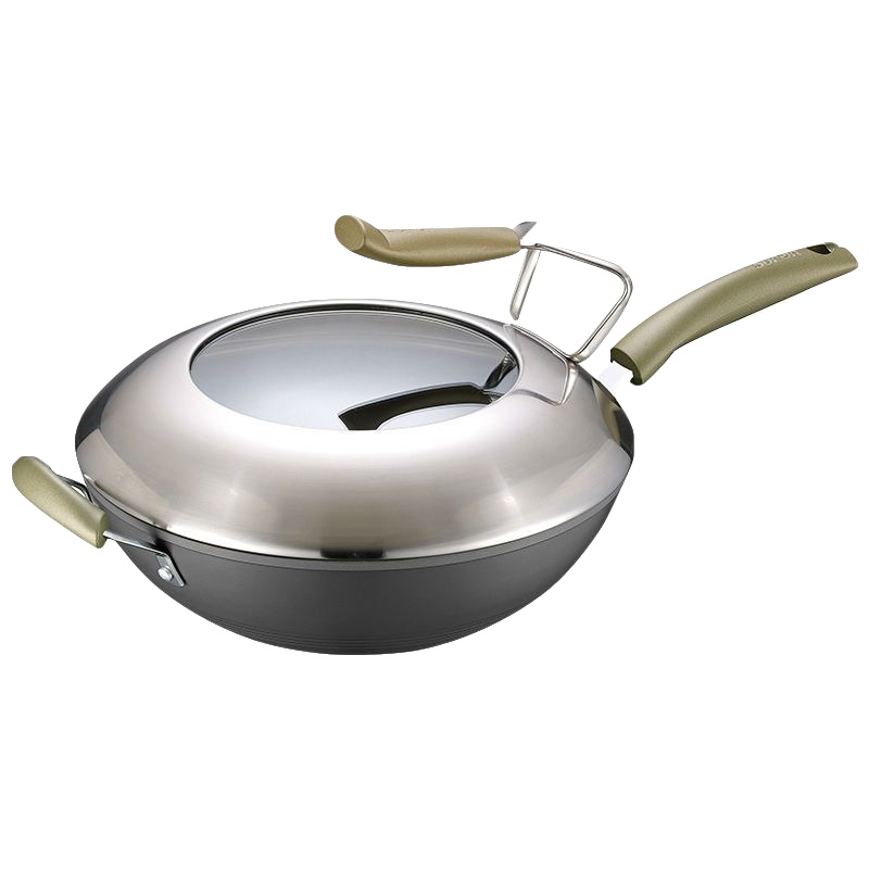 苏泊尔/SUPOR火红点钛耐磨无油烟不粘炒锅·可立盖PC32H7 电磁炉明火