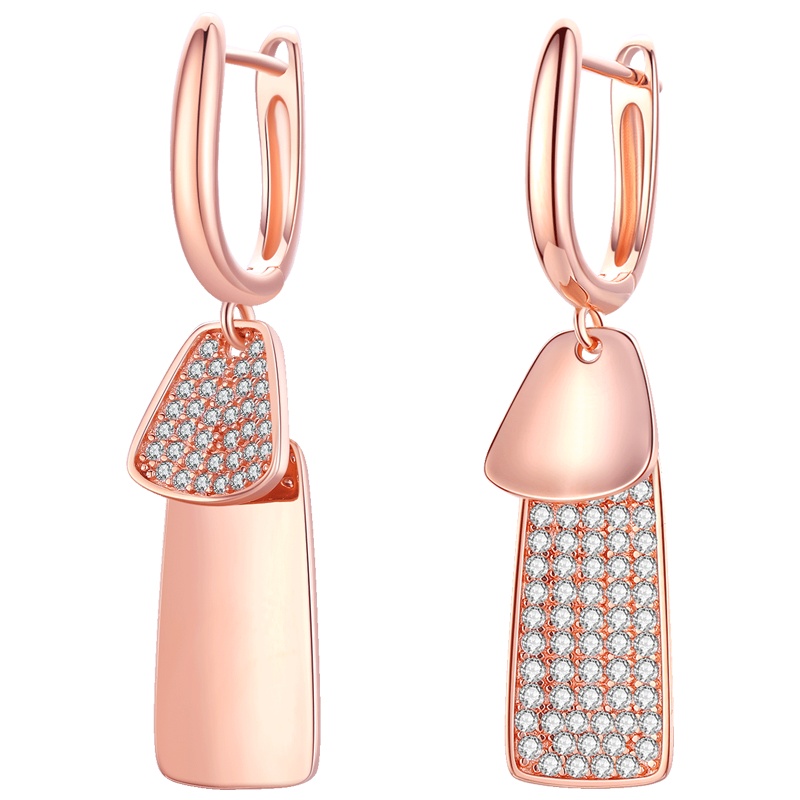 佰色传情BRIR纯银耳环复古气质时尚高级感耳扣女不对称耳饰