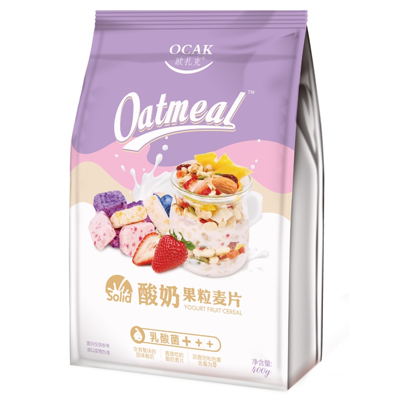 欧扎克酸奶果粒坚果麦片 400G