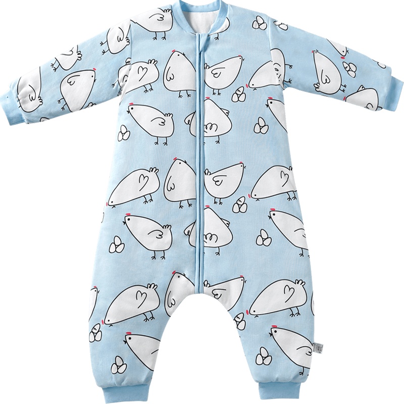 婴儿睡袋儿童春秋冬款纯棉防踢被子神器小孩分腿宝宝睡袋四季通用