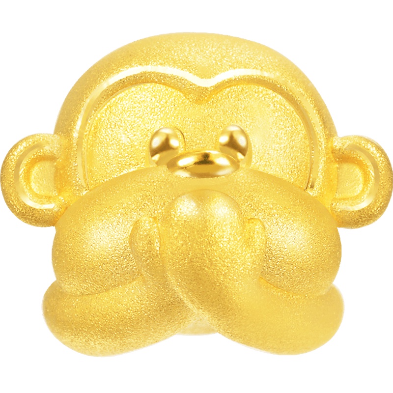 周生生(CHOWSANGSANG)黄金(足金)Charme串珠系列三不猴不语猴转运珠 88287C 定价