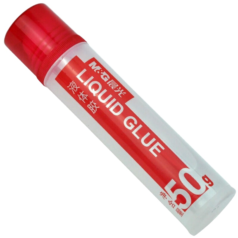 晨光(M&G) AWG97004 液体胶水平头胶水美工胶水 办公胶粘用品 50ml*24瓶/盒