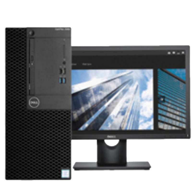 戴尔(Dell)3060MT商用台式机 21.5寸显示器(i5-8500 4G 1T+128G W10家庭版 无光驱)