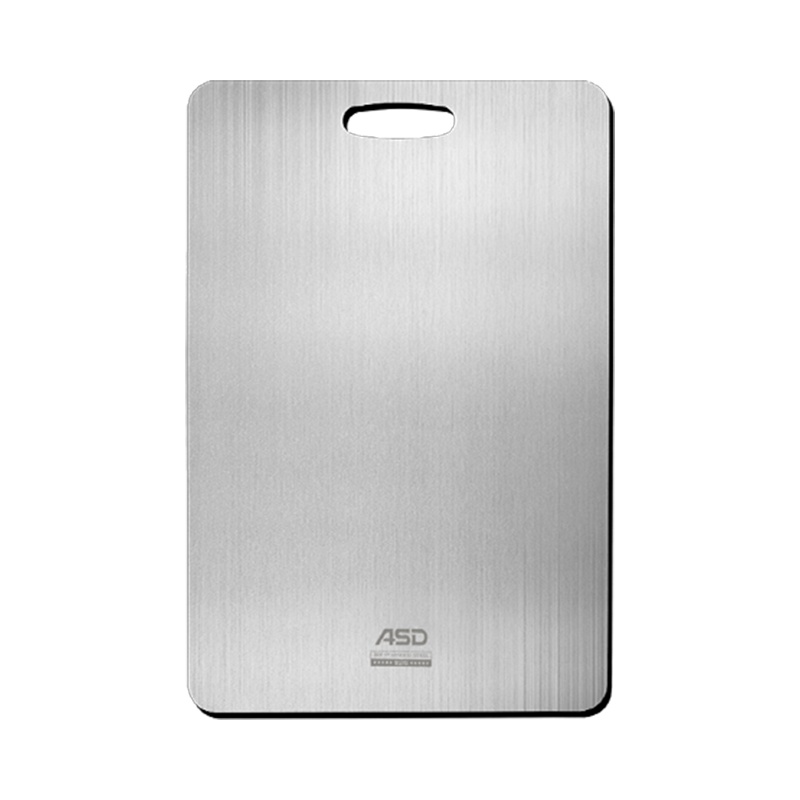 爱仕达(ASD)304不锈钢抗砧板菌防霉菜板家用大砧板和面板占板案板切菜板切水果板GJ20C1WG 29*20