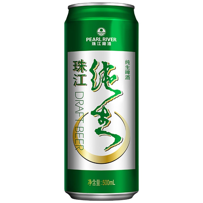 9度特制珠江纯生啤酒500ml
