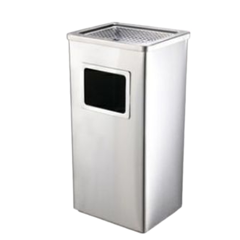 不锈钢 垃圾桶 DJL 酒店环卫大堂立式烟灰户外果皮箱方形