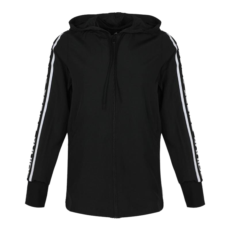 adidas阿迪达斯夹克女装新款W C90 WB梭织透气时尚连帽外套EH6485 D