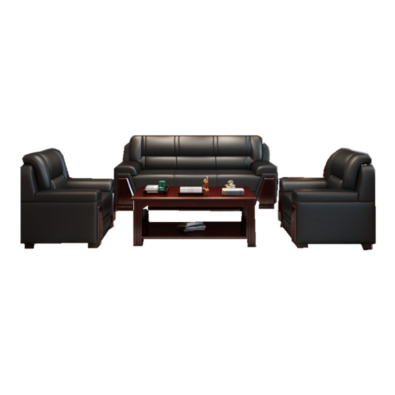 周鼎皖单人三人组合沙发方茶几长茶几(zdwf-2型1+1+3人真皮沙发)